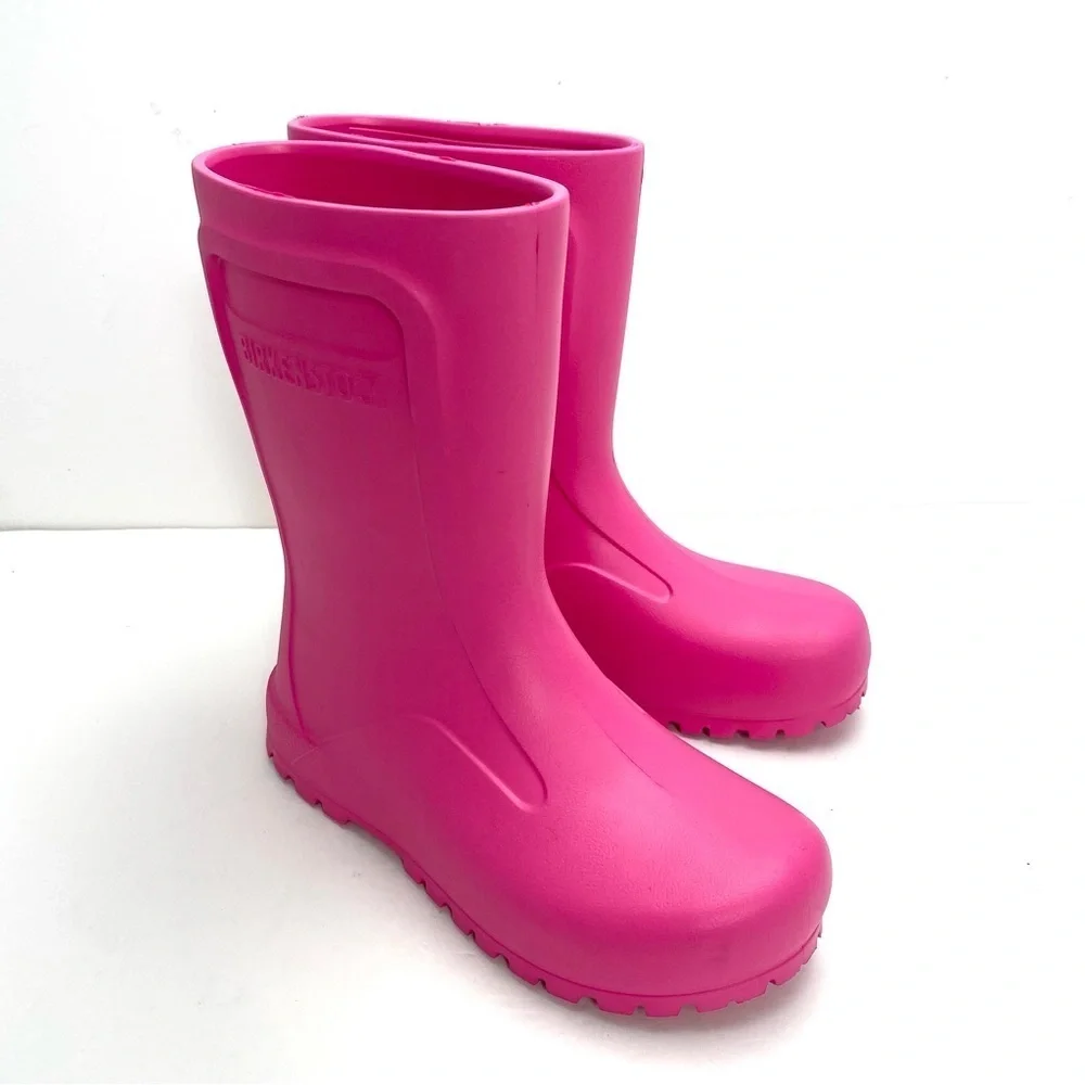 BIRKENSTOCK Derry Kids EVA Rain Boot in Neon Pink Size 3